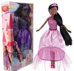 12 Wholesale Ethnic 6 Piece Princess Doll Play Sets