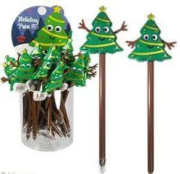 48 Pieces Holiday Tree Action Pens - Seasonal Items