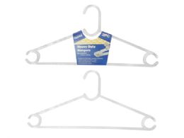 96 of Hangers 2 Piece Clear Plastic