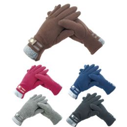 72 Units of Women's Glove - Fleece Gloves