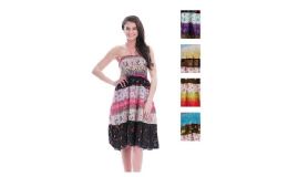144 Wholesale Womens Fashion Tub Top Dress Skirt