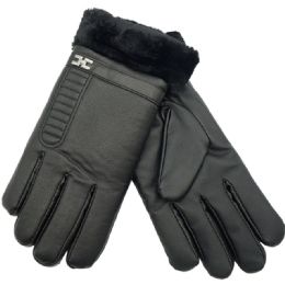 24 Pairs Mens Lined Touch Gloves - Conductive Texting Gloves