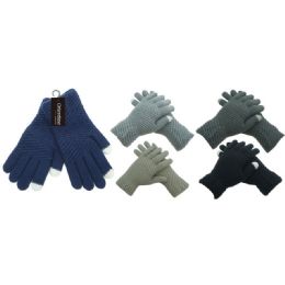 36 Wholesale Knit Unisex Touch Glove