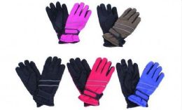 36 Units of Kids Winter Ski Gloves Assorted Colors - Kids Winter Gloves