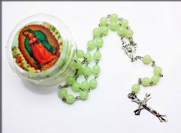 60 Pieces Glow In The Dark Rosary/ Necklace - Necklace