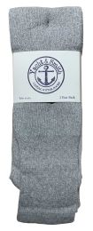 24 Pairs Yacht & Smith Men's 31 Inch Cotton Terry Cushioned King Size Extra Long Gray Tube SockS- Size 13-16 - Big And Tall Mens Tube Socks