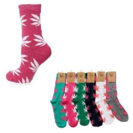 36 Pairs Colorful Marijuana Crew Socks,size 9-11 - Womens Crew Sock