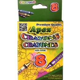 72 Wholesale Crayons 8 Count
