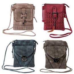 24 Pieces Cell Phone Crossbody Bags In 4 Assorted Colors - Shoulder Bags & Messenger Bags