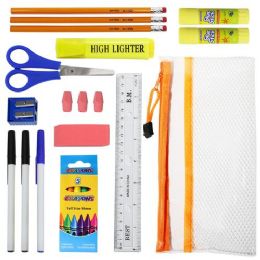 22 Piece Wholesale Kids School Supply Kits