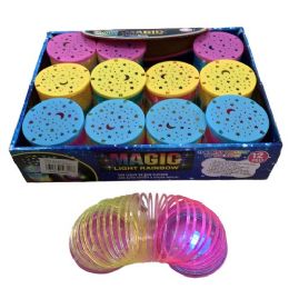 36 Pieces 2.75" Magic Spring Toy [light Up Rainbow] - Toys & Games