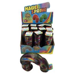 36 Pieces 2" Super Magic Spring Toy [rainbow Print] - Toys & Games