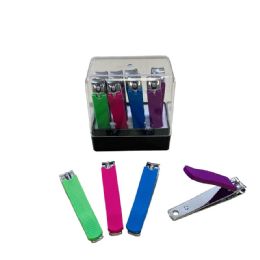 36 of 3" Nail Clippers With Silicone Grip