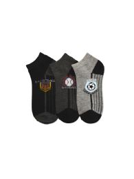 216 Wholesale Boys Assorted Sport Games Printed Ankle Sock Size 6-8
