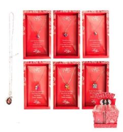 24 Pieces Valentine 18 Inch Stone Necklace - Valentine Decorations