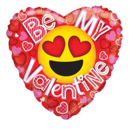 100 Wholesale Be My Valentine Balloon Emoji Heart Shape