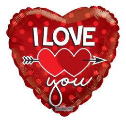 100 Wholesale I Love You Valentine Balloon Heart Shape