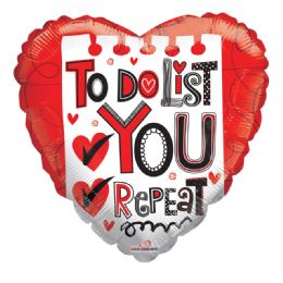 100 Wholesale To Do List You Repeat Valentine Balloon Heart Shape