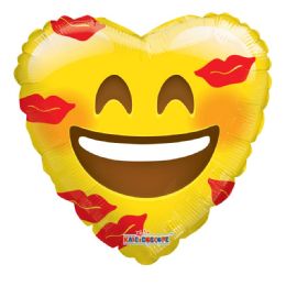100 Wholesale Emoji Love Valentine Balloon Heart Shape
