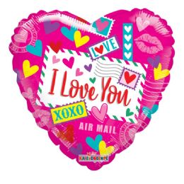 100 Wholesale I Love You Valentine Balloon Heart Shape
