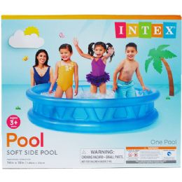 3 Pieces 74" X 18" Soft Side Pool, Age: 3+ - Inflatables