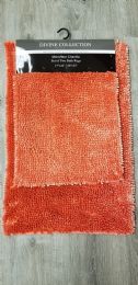 12 Sets Divine Bathroom Rugs Set In Coral - Shower Accessories