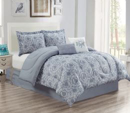 4 Wholesale Sansa Queen Size Comforter Set