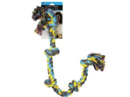 12 Wholesale 5 Knot Rope Dog Pull Toy