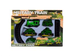 12 Wholesale Battery Operated Military Train With Rails