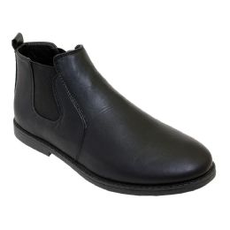 12 Wholesale Mens Casual Chukka Ankle Boots In Black