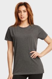 Ladies Classic Fit Crew Neck T-Shirt In Charcoal