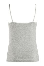 72 Pieces Mopas Girl's Cotton Camisole In Heather Grey - Girls Tank Tops and Tee Shirts