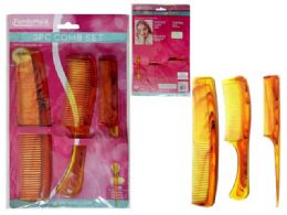 144 Wholesale Combs 3pc