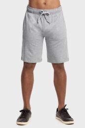 12 Wholesale Knocker Mens Lightweight Terry Shorts In Heather Grey Size 2 X Large