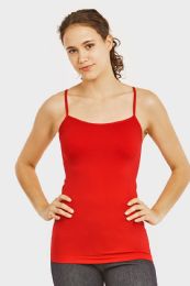 72 Wholesale Ladies Camisole In Red