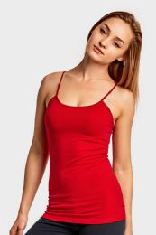 72 Pieces Mopas Ladies Cotton Camisole In Red - Womens Camisoles & Tank Tops