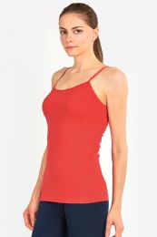 72 Wholesale Mopas Ladies Camisole In Fire Red