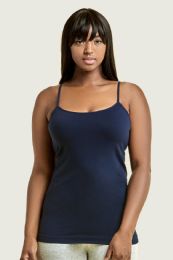72 Wholesale Mopas Ladies Camisole Plus Size In Black