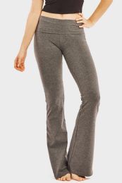 36 Pieces Mopas Ladies Yoga Pants In Grey Size Small - Womens Active Wear