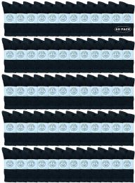 60 Wholesale Yacht & Smith Wholesale Bulk Women's Crew Socks, With Free Shipping - Size 9-11 (black)
