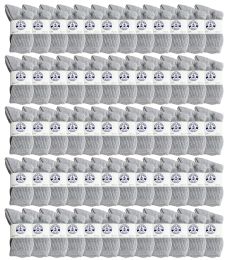 240 Pairs Yacht & Smith Wholesale Kids Crew Socks,with Free Shipping Size 6-8 (gray) - Boys Ankle Sock