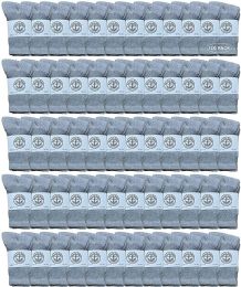 120 Pairs Yacht & Smith Wholesale Kids Crew Socks, With Free Shipping Size 6-8 (gray) - Boys Ankle Sock