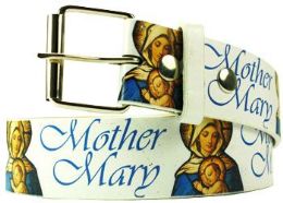 96 Pieces Mother Mary Printed Belt - Belts