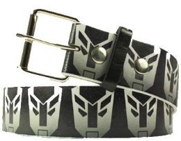 96 Pieces Black Printed Belt - Belts