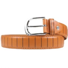36 Pieces Mens Fashion Camel Color Belt - Mens Belts