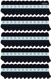 60 Pairs Yacht & Smith Wholesale Kids Mid Ankle Socks, With Free Shipping Size 6-8 (black) - Boys Ankle Sock