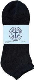 240 Bulk Yacht & Smith Men's Wholesale Bulk No Show Ankle Socks, With Free Shipping - Size 10-13 (black)