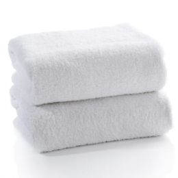12 Wholesale White Cotton Bath Towel Size 22x44