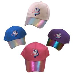 36 of Girl's Embroidered Ball Cap ( Unicorn )