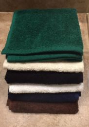 12 Wholesale Plush Loop Terry Millenium Wash Cloth Long Lasting And Durable In Hunter Green